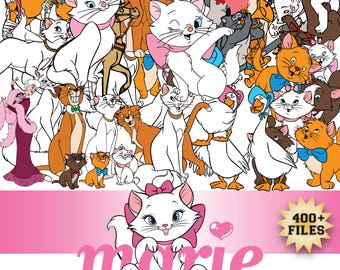 Aristocats Marie svg png Bundle, Aristocrats PNG, Aristocats SVG, Aristocats Clipart, Marie SVG, Bundle Layered Svg, Cricut Aristocats svg