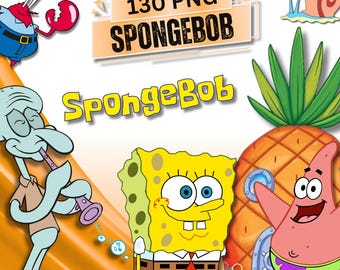 Sponge Bob SVG Bundle, Sponge Bob PNG, Sponge Bob Clipart, Sponge Bob Square Pants, Patrick Svg, Sponge Bob Cricut, SInstant Download