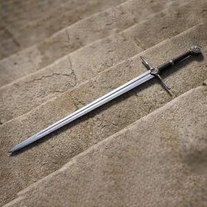 Handgjord Witcher 3-Wild Hunt stålvargmedaljong Geralt av Rivia replika | Handgjord fantasy displaybladplakett, samlarobjekt för heminredning bild 6