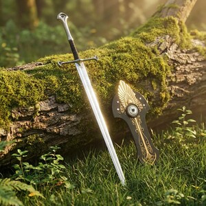 Handgjord Witcher 3-Wild Hunt stålvargmedaljong Geralt av Rivia replika | Handgjord fantasy displaybladplakett, samlarobjekt för heminredning bild 7