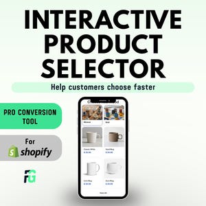 Interactive Shopify Section – Product Selector for Shopify Stores, Reduce Friction & Increase Conversions, No App Needed