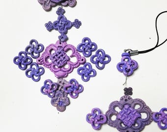 Kpop HUNTRIX Norigae Polymer Clay Cutter STL,earring Cutters, K Style Tassel Keychain, Polymer Clay, Rumi Purple (Digital File)
