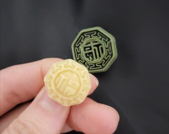 Bok 福 Symbol Clay Cutter - Korean Traditional Jewelry STL File (Digital Download)