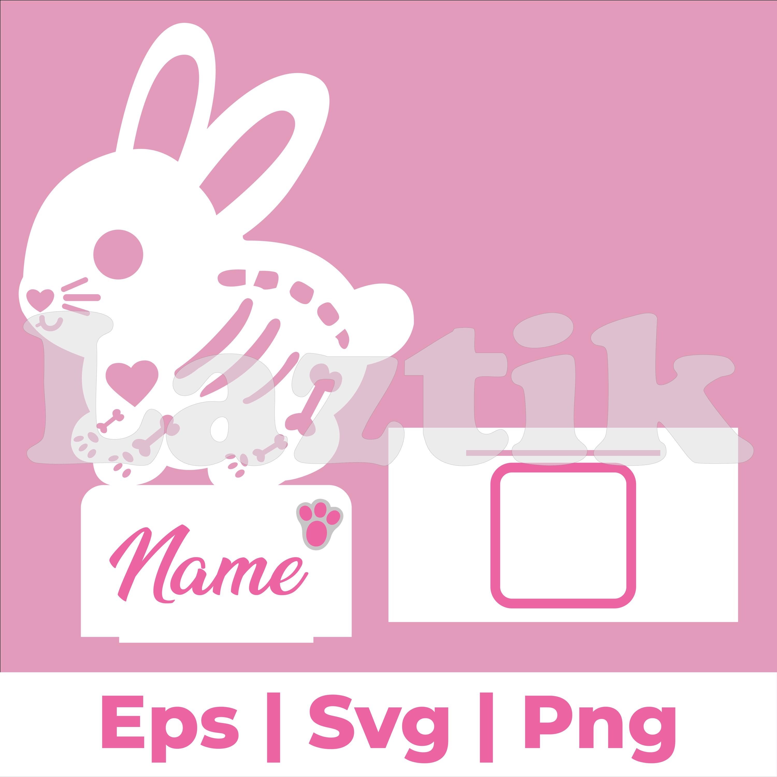 Bunny Skeleton Altar SVG | Easter Bunny Candle Holder Laser Cut File ...