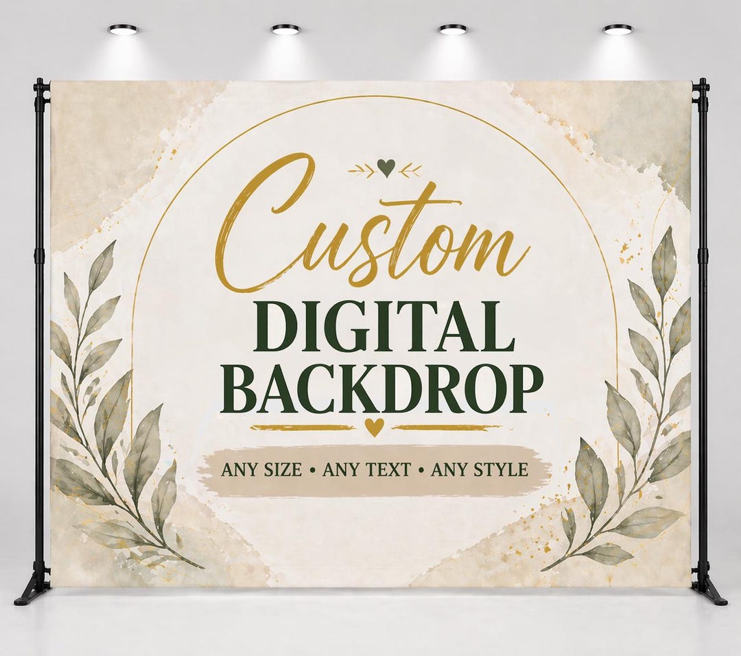 Unique Backdrop Design Custom Digital Backdrop, Personalized Photo Background, Party Backdrop ...