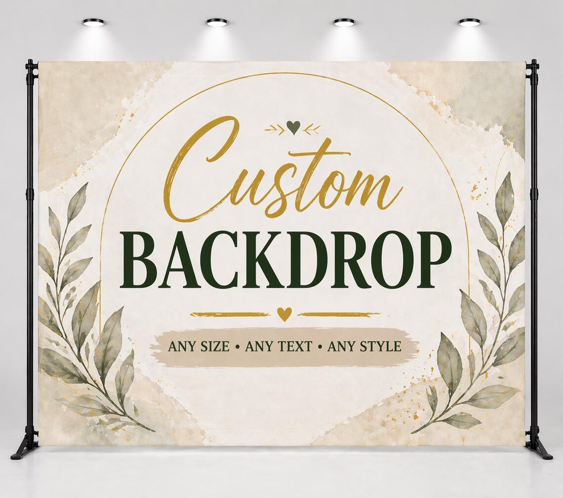 Custom Backdrop From Your Photo, We Edit & Print Your Image ...