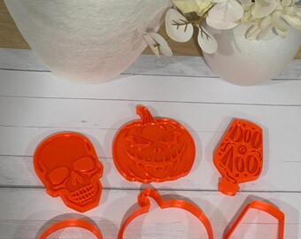 Halloween Cookie Cutter & Stamp Set | 3D Print File (Commercial License)