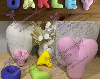 Custom 3D Printed Bubble Letters, Personalised Name Sign (Digital Download)