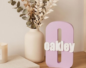 Personalised 3D Printed Name Sign, Kids Room Decor, Baby Name Gift