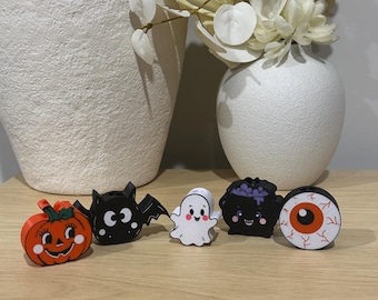 Halloween Straw Topper Set, 3D Print File, Fits Stanley Straws (Digital Download)