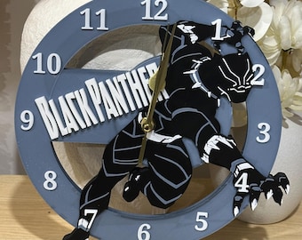 Black Panther Wall Clock | 3D Printable STL File (Digital Download)