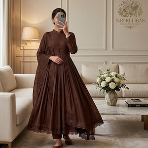 Brown Pakistani Dresses - Etsy