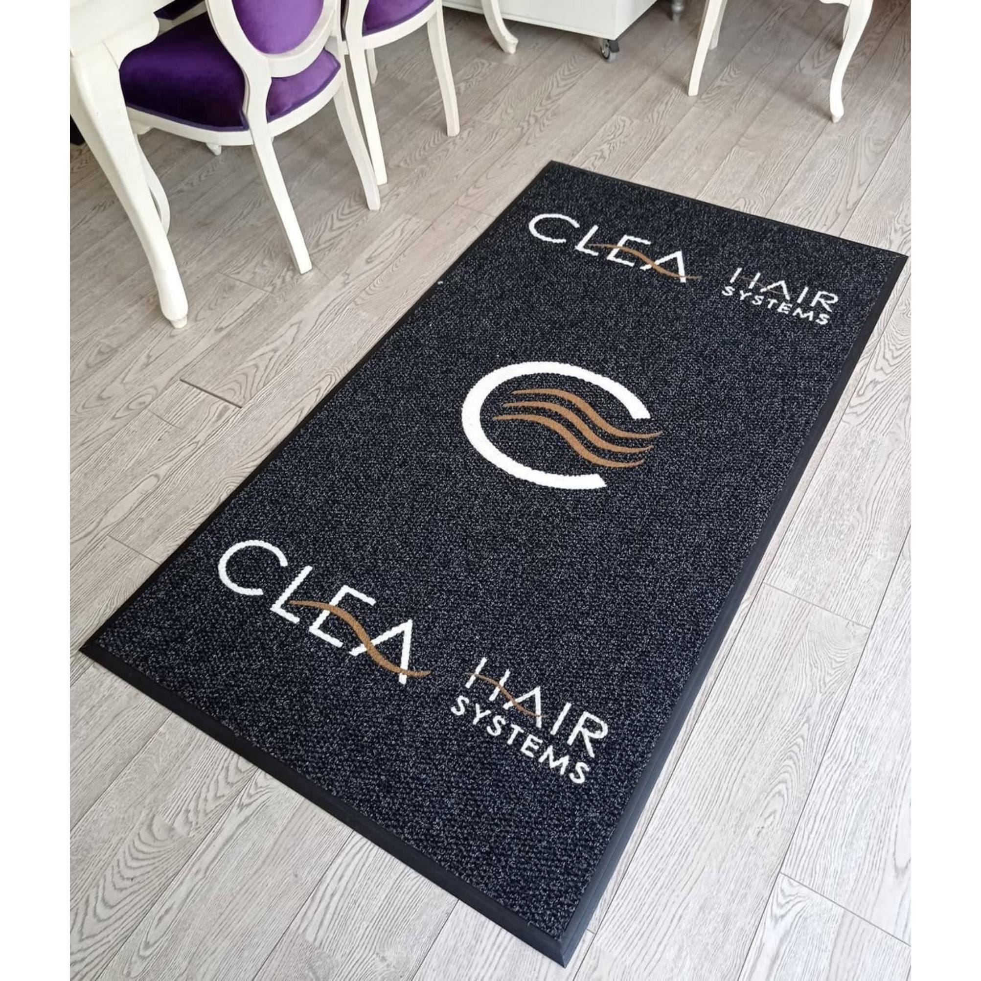Branded Rug Custom Salon Logo Mat – Branded Business Entrance Rug - Etsy