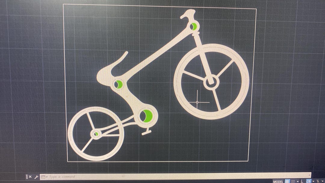 Modern Bicycle DXF Design - Etsy