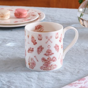 Afternoon Tea Mug, Fine Bone China, Coffee Mug, Tea Mug, Made in UK