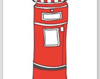 LondonPostページ Pack of Six London Postcards - Lovingly Made in Britain - Etsy