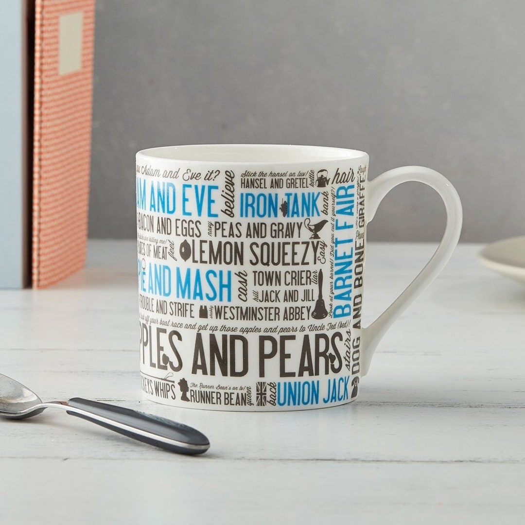 Cockney Rhyming Slang Mug Fine Bone China Coffee Mug Tea Etsy