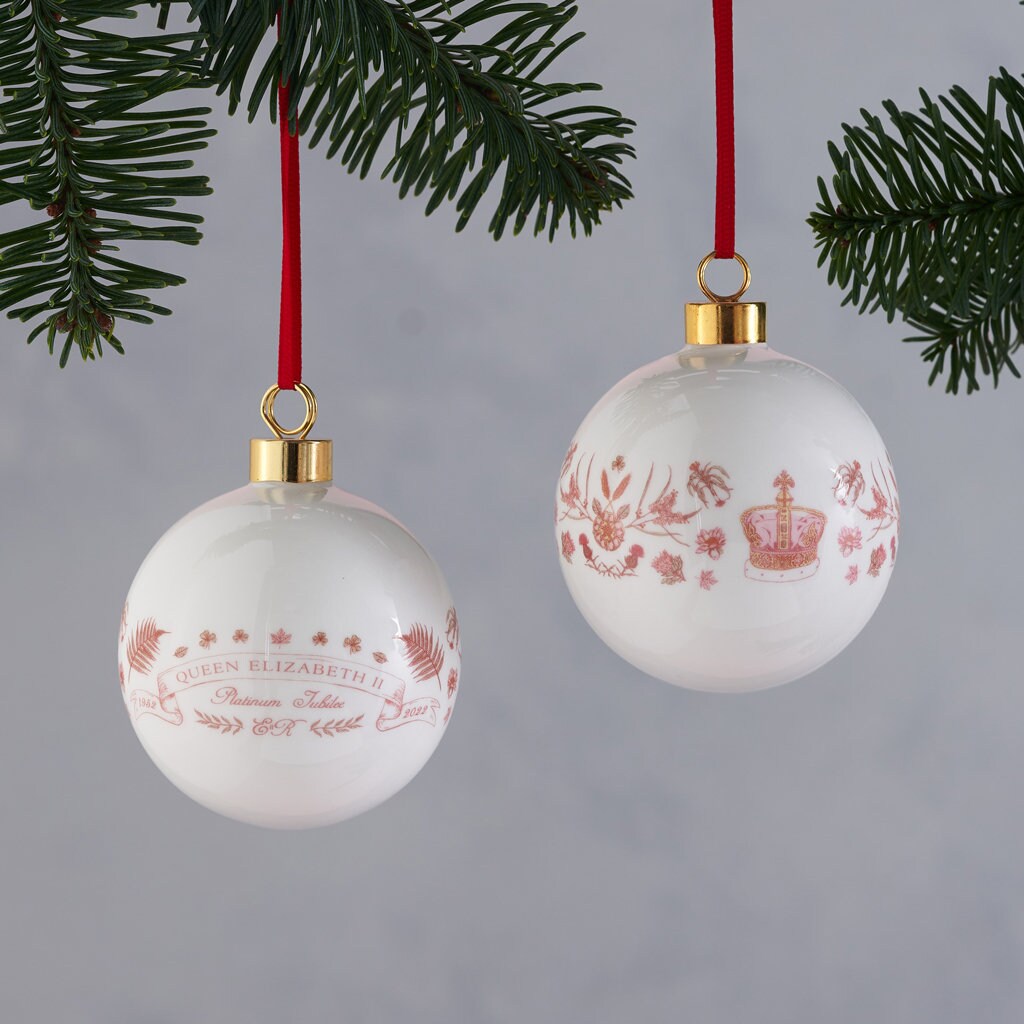 Platinum Jubilee Bauble / Christmas Ornament Fine Bone China - Etsy