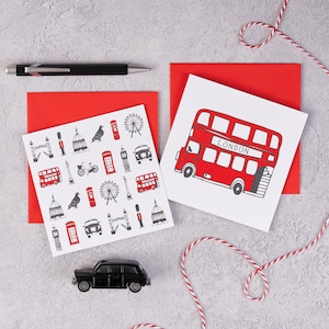 Lot de 8 cartes Simply London