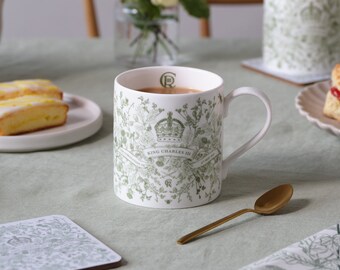 King Charles III Coronation Mug, Fine Bone China, Coffee Mug, Tea Mug, Made in UK