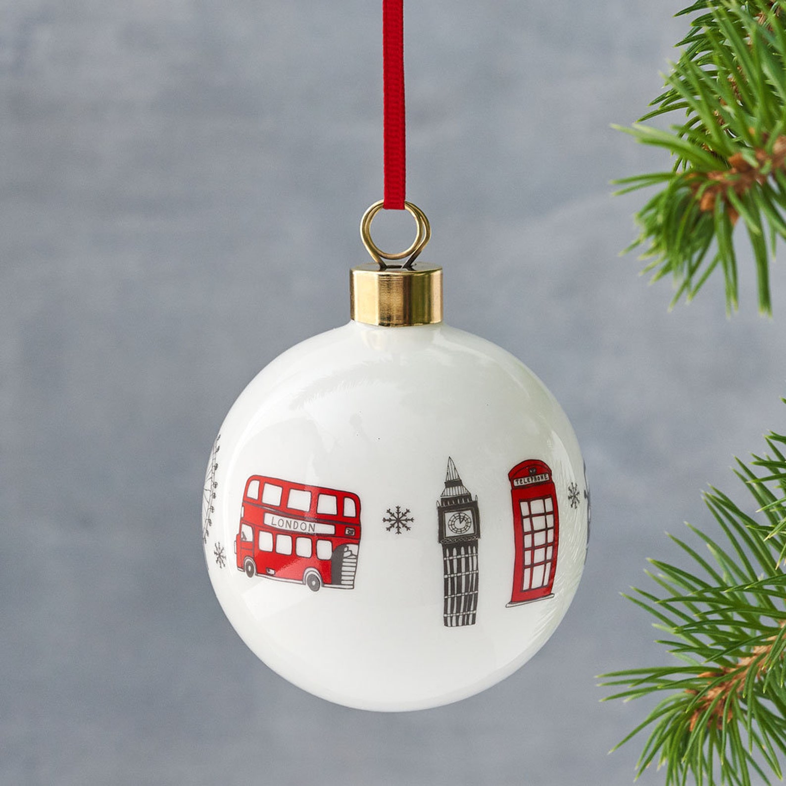 London Skyline Bauble / Christmas Ornament Lovingly Made In Etsy