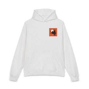 Vintage Halloween Skull Patch-hoodie | afbeelding kleine borst