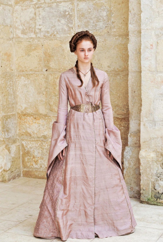sansa pink dress Amazon.com: CosplayNow Sansa Stark Cosplay Costume Lovely Pink Long Dress Chiffon Girls Party Dress XL : Clothing, Shoes & Jewelry