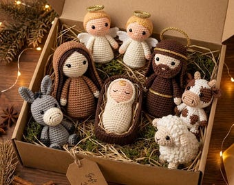 Handmade Nativity Set Crochet Pattern | nacimiento amigurumi | Amigurumi Christmas Scene (PDF Guide)