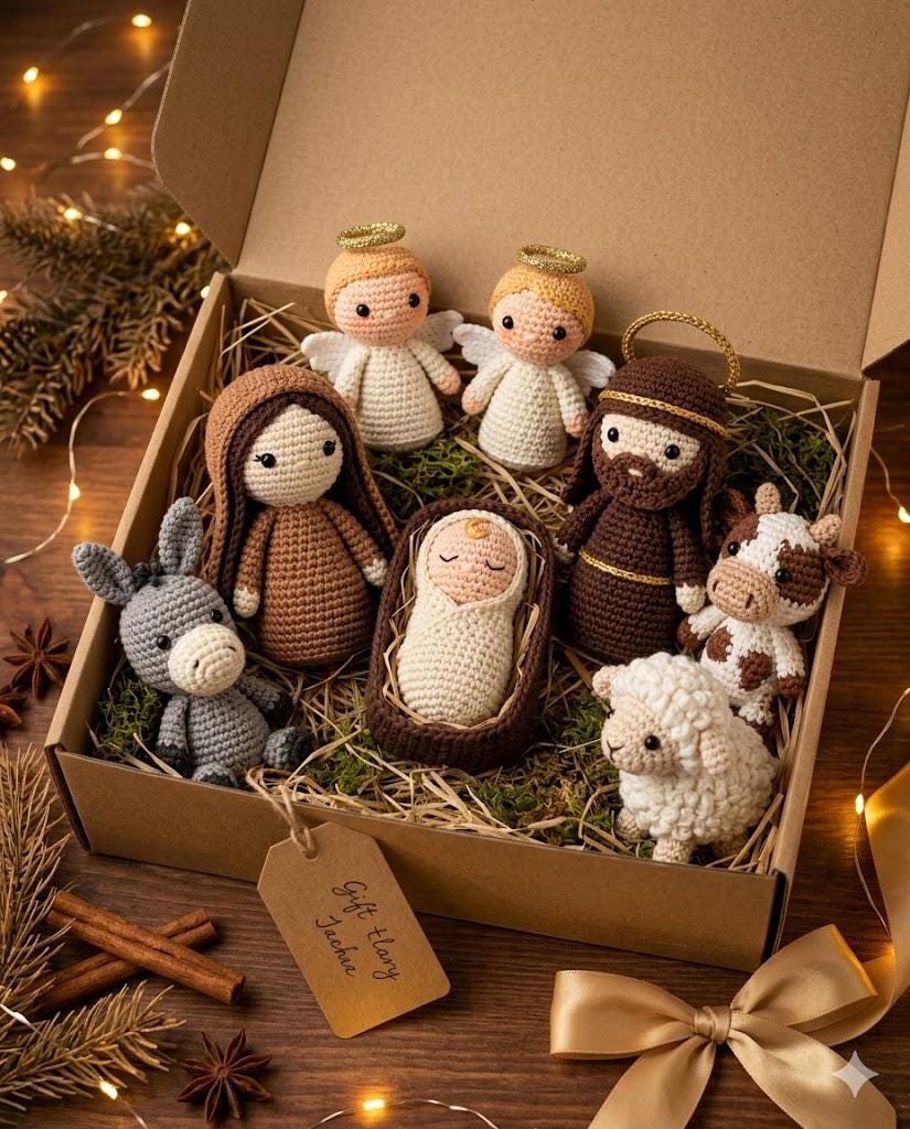Handmade Nativity Set Crochet Pattern | Nacimiento Amigurumi ...