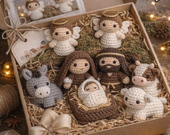 Handmade Nativity Set Crochet Pattern | nacimiento amigurumi | Amigurumi Christmas Scene (PDF Guide)