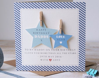 Personalised Daddy Birthday Card