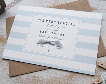 Personalised Christening Card / Personalised Baptism Card / Personalised Blessing Card / Personalised card /