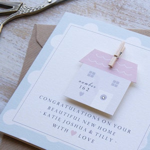 Personalised New Home Card / House Warming Card / Congratulations Card