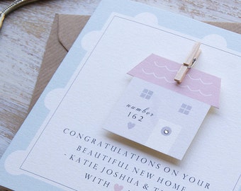 Personalised New Home Card / House Warming Card / Congratulations Card