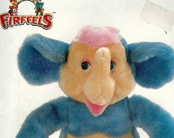 Simplicity 7204 Firffels Stuffed Animal Elephonkey Elephant Monkey stuffed animal Toy Vintage 80's Craft Pattern uncut pattern