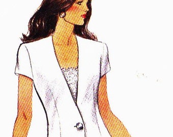 Vogue 8361 Jacket short sleeves with flared Skirt and Shorts Size 6-8-10 uncut sewing pattern