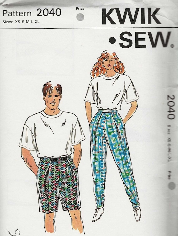 Kwik Sew 2040 Unisex Pants or Shorts 
