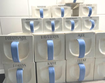 Gefle Porslinsfabrik, set van 16 stuks voor losse producten