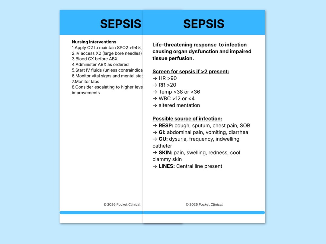 Sepsis Worksheets.pdf Sepsis Nursing Cheat Sheet | Sepsis Screening Tool | Early Signs of ...