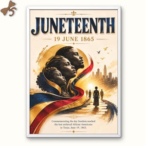 Juniteenth Bündel | Junteenth Poster | Klassenzimmer Wandkunst | Digitaler Download