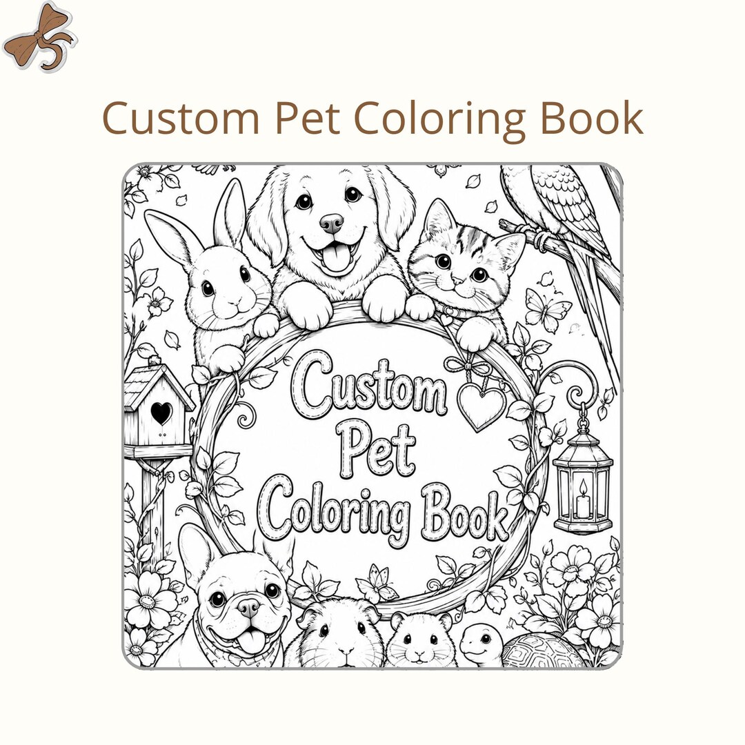 Custom Coloring Book | Personalized Coloring Book From Photos | Custom ...