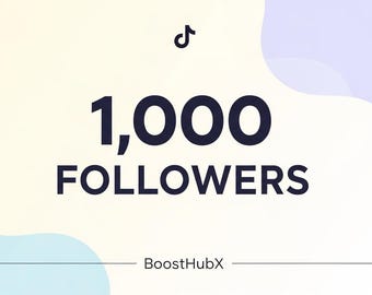 TikTok 1,000 Followers | Fast Delivery | Real & High Quality Followers | Boost TikTok Growth | Social Media Promotion Service