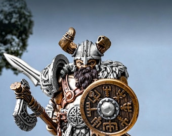 Wikinger Marauder Metallfigurine Spartan Knight Miniatur Cyberpunk Mech Spielzeugkunst im chinesischen Stil Waffenregal Tischdekoration Edc Desktop Ornament