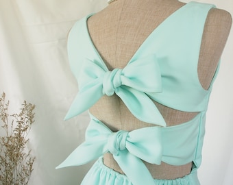 Mint Prom Dress Etsy