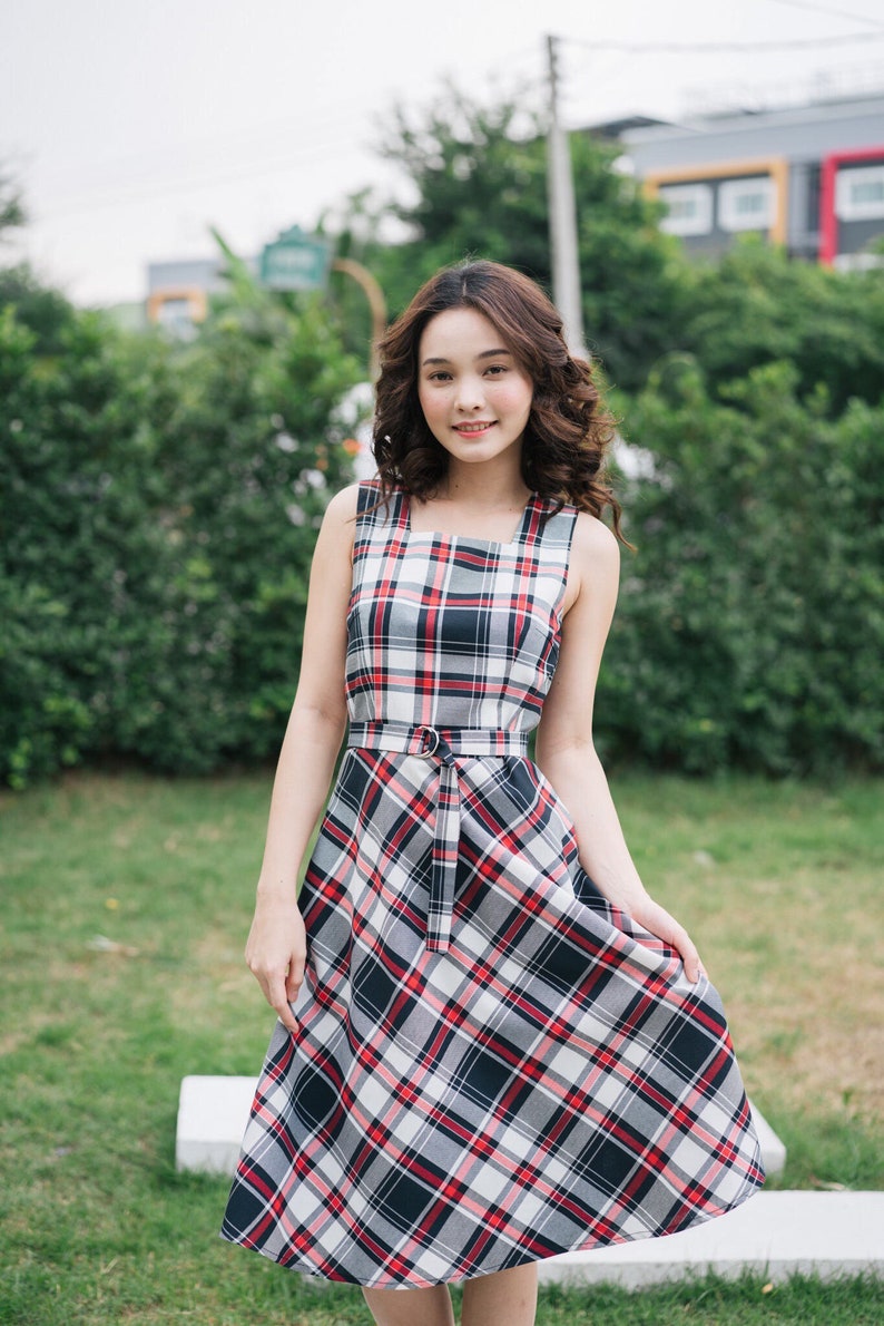 red check frock