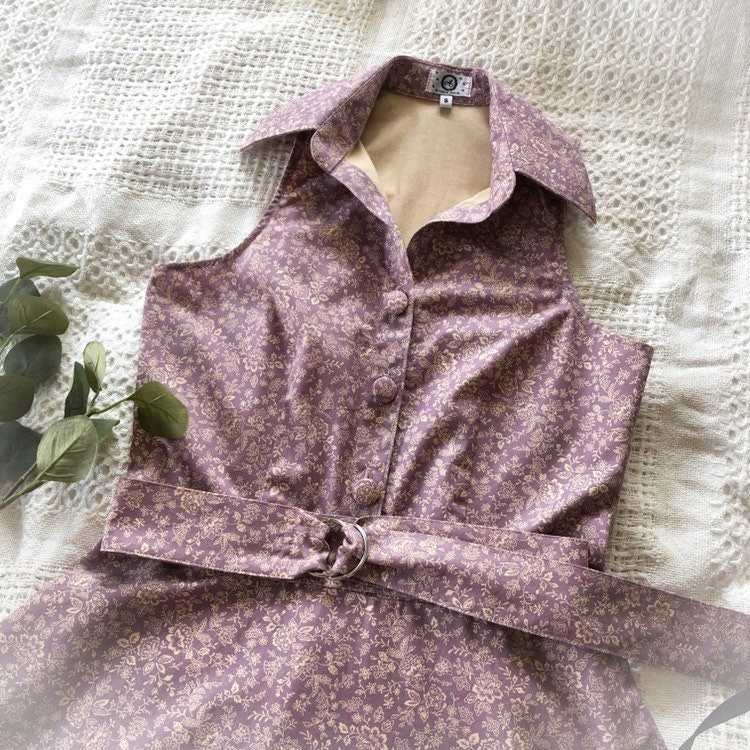 lavender shirt dress