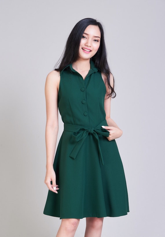 green sun dress