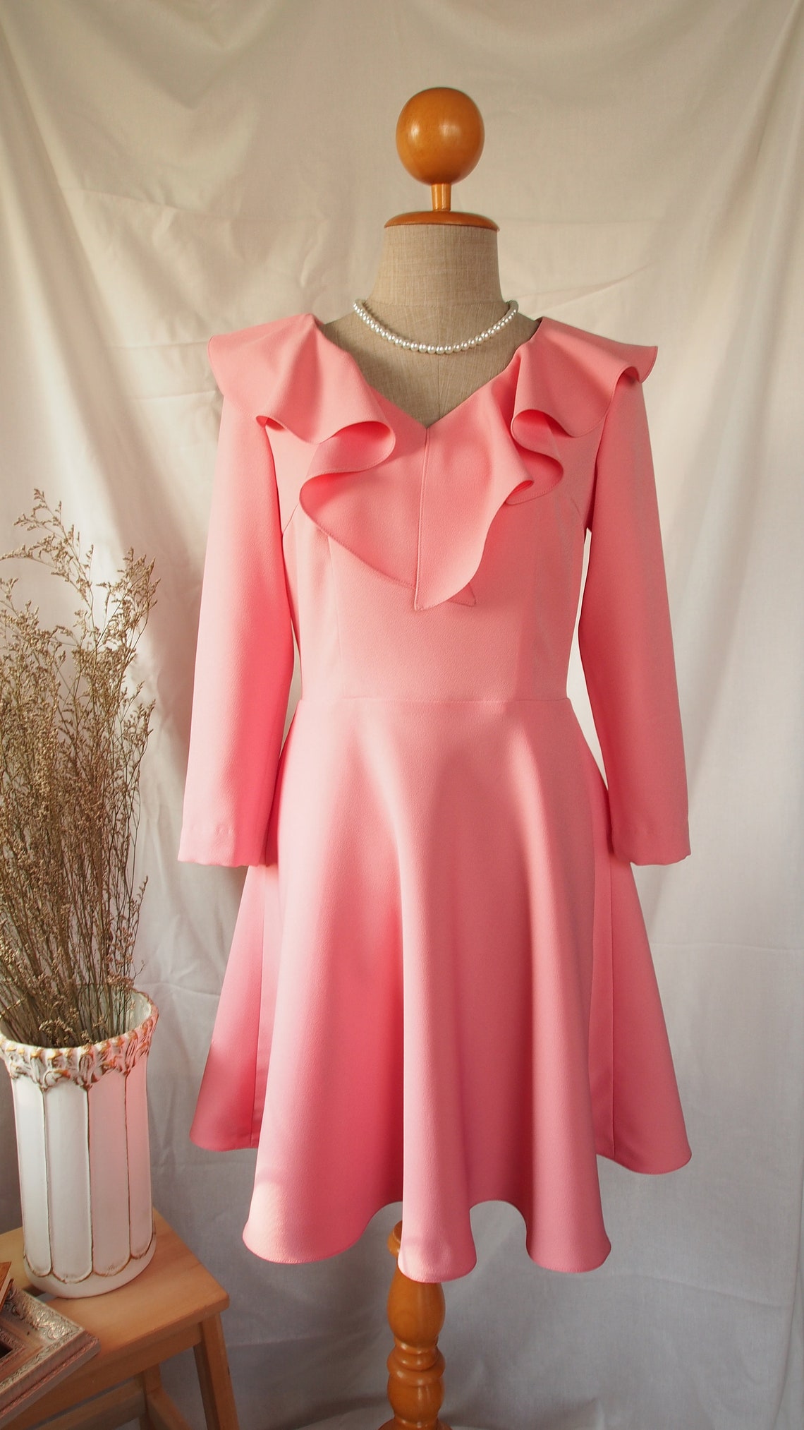 Blake Pink Women Officewear Dress Pink Bridesmaid Dress / | Etsy