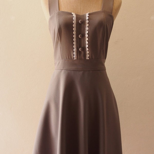 Charcoal Grey Dress Etsy