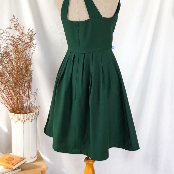 Forest Green Dress - Etsy